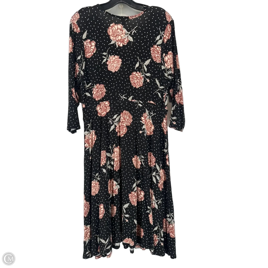 Dress Casual Midi By Torrid In Floral Print, Size: 2x
