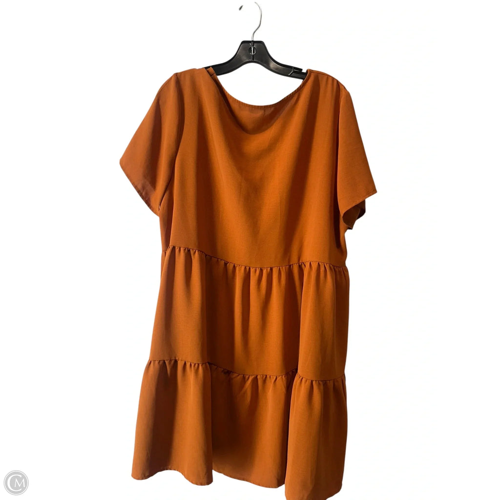 Dress Casual Short By Clothes Mentor In Orange, Size: Xl