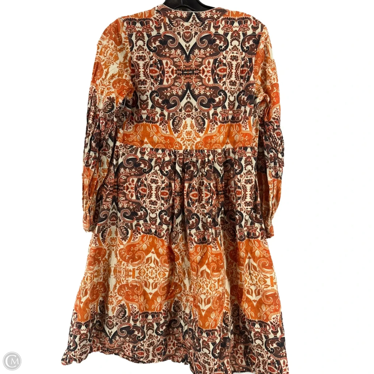 Dress Casual Short By Cma In Brown & Orange, Size: S