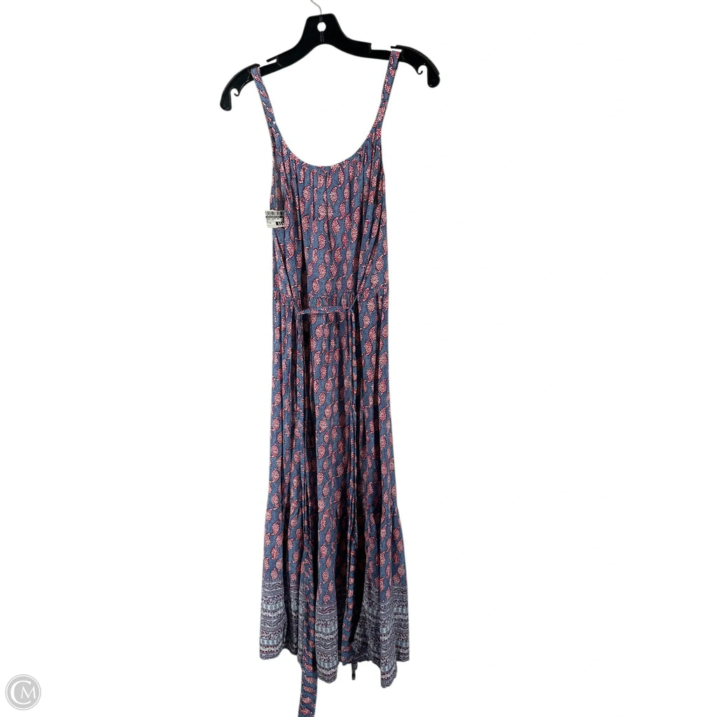 Dress Casual Maxi By Beachlunchlounge In Blue & Red, Size: M