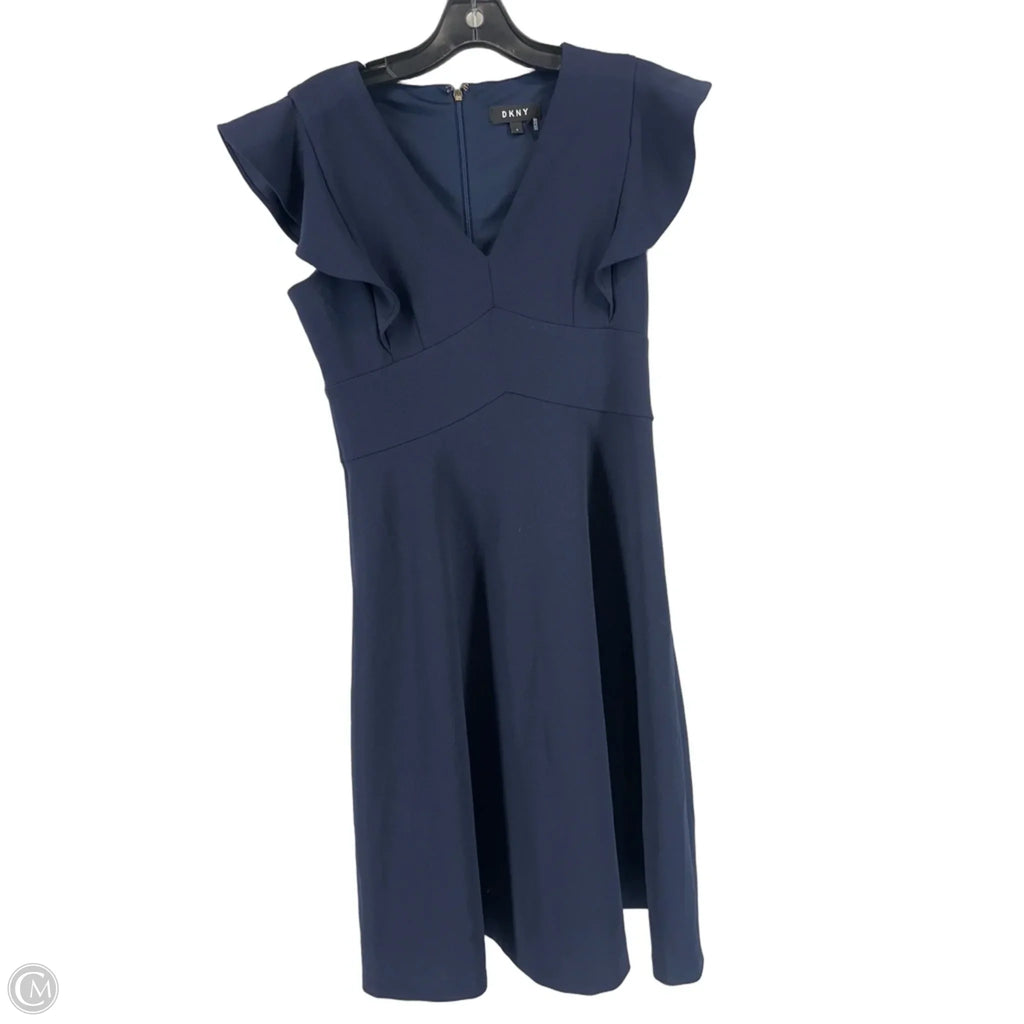 Dress Work By Dkny In Navy, Size: 4