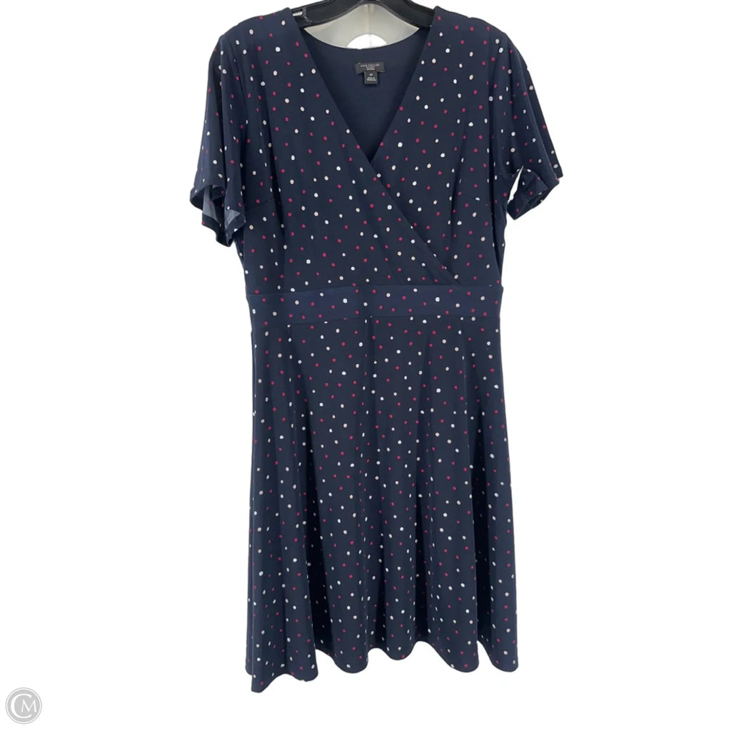Dress Casual Short By Ann Taylor In Polkadot Pattern, Size: Mp