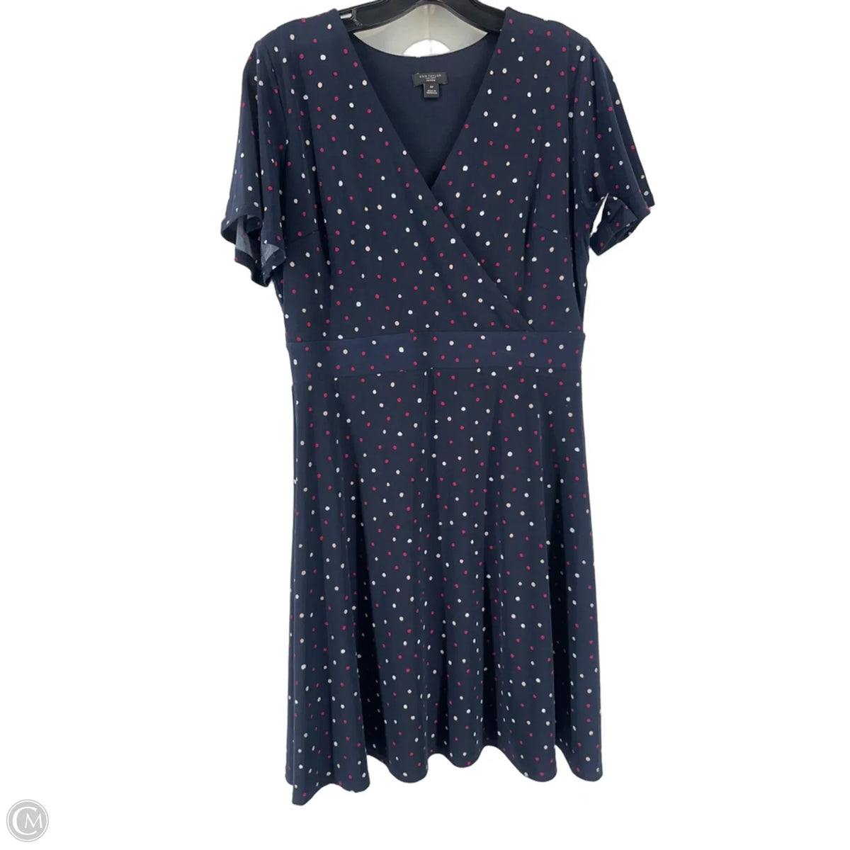 Dress Casual Short By Ann Taylor In Polkadot Pattern, Size: Mp