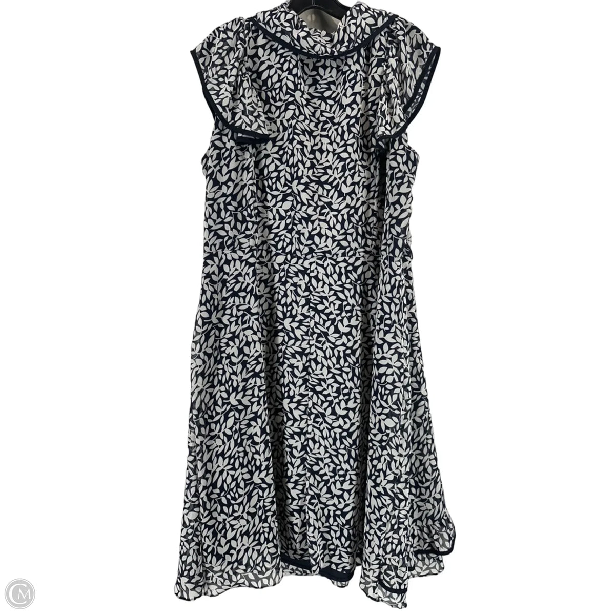 Dress Party Short By Dressbarn In Blue & White, Size: 20