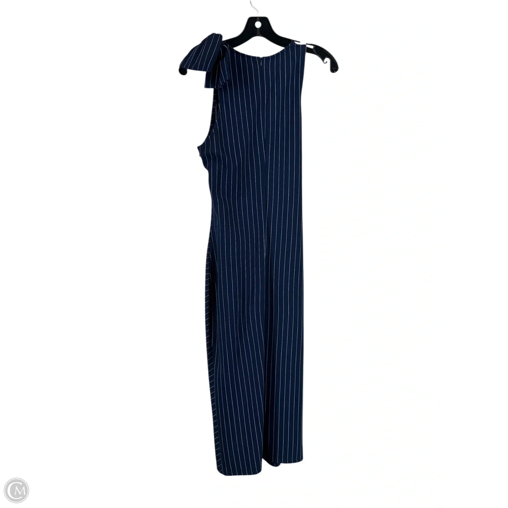 Dress Party Midi By Clothes Mentor In Navy, Size: L