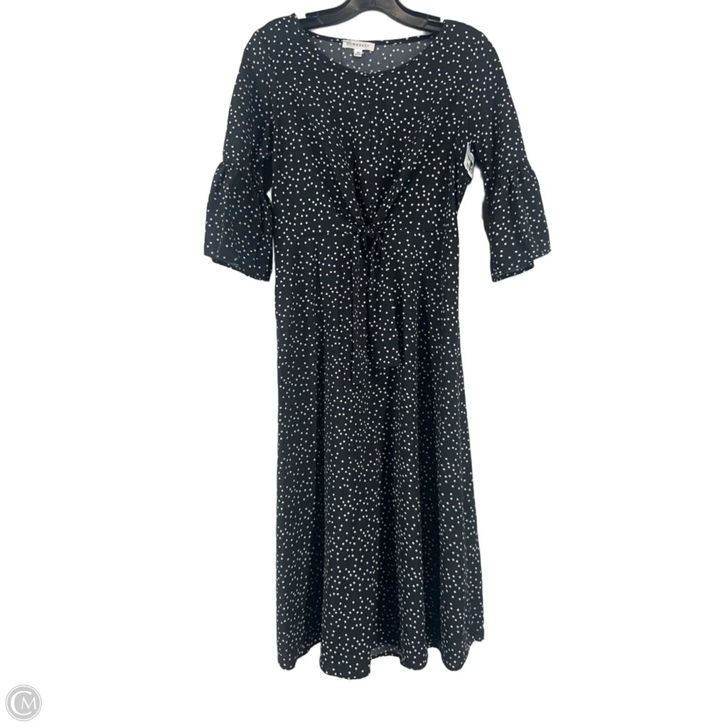 Dress Casual Midi By Downeast In Polkadot Pattern, Size: Xs