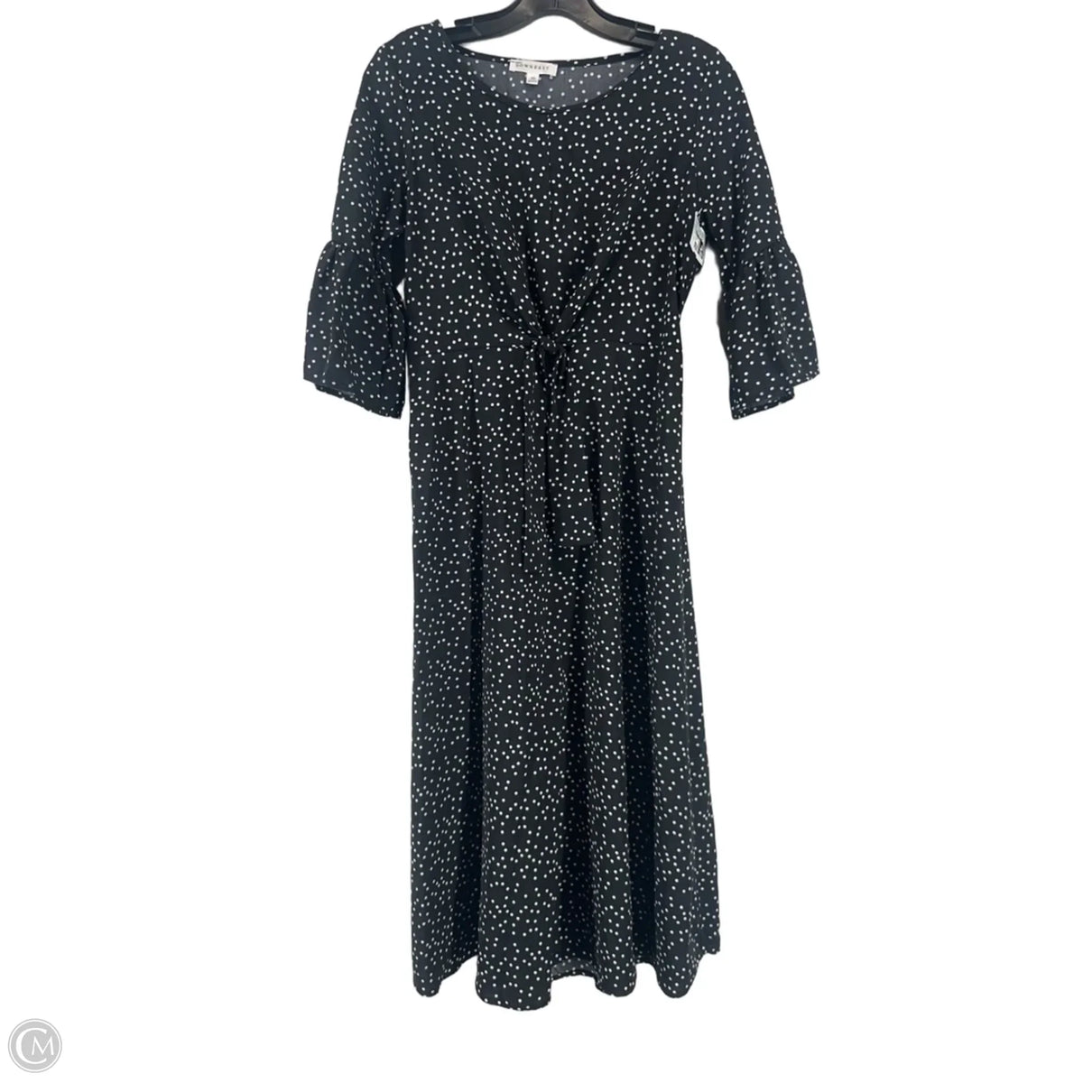 Dress Casual Midi By Downeast In Polkadot Pattern, Size: Xs