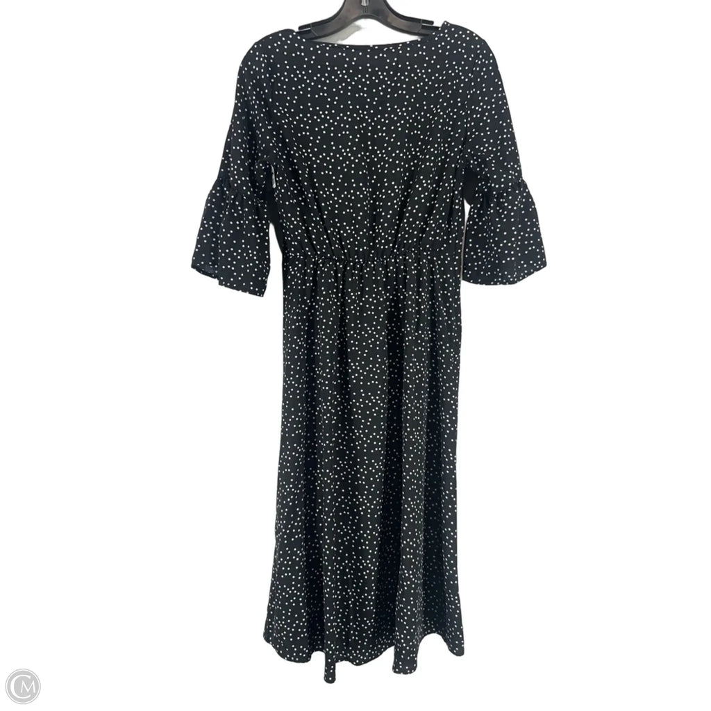 Dress Casual Midi By Downeast In Polkadot Pattern, Size: Xs