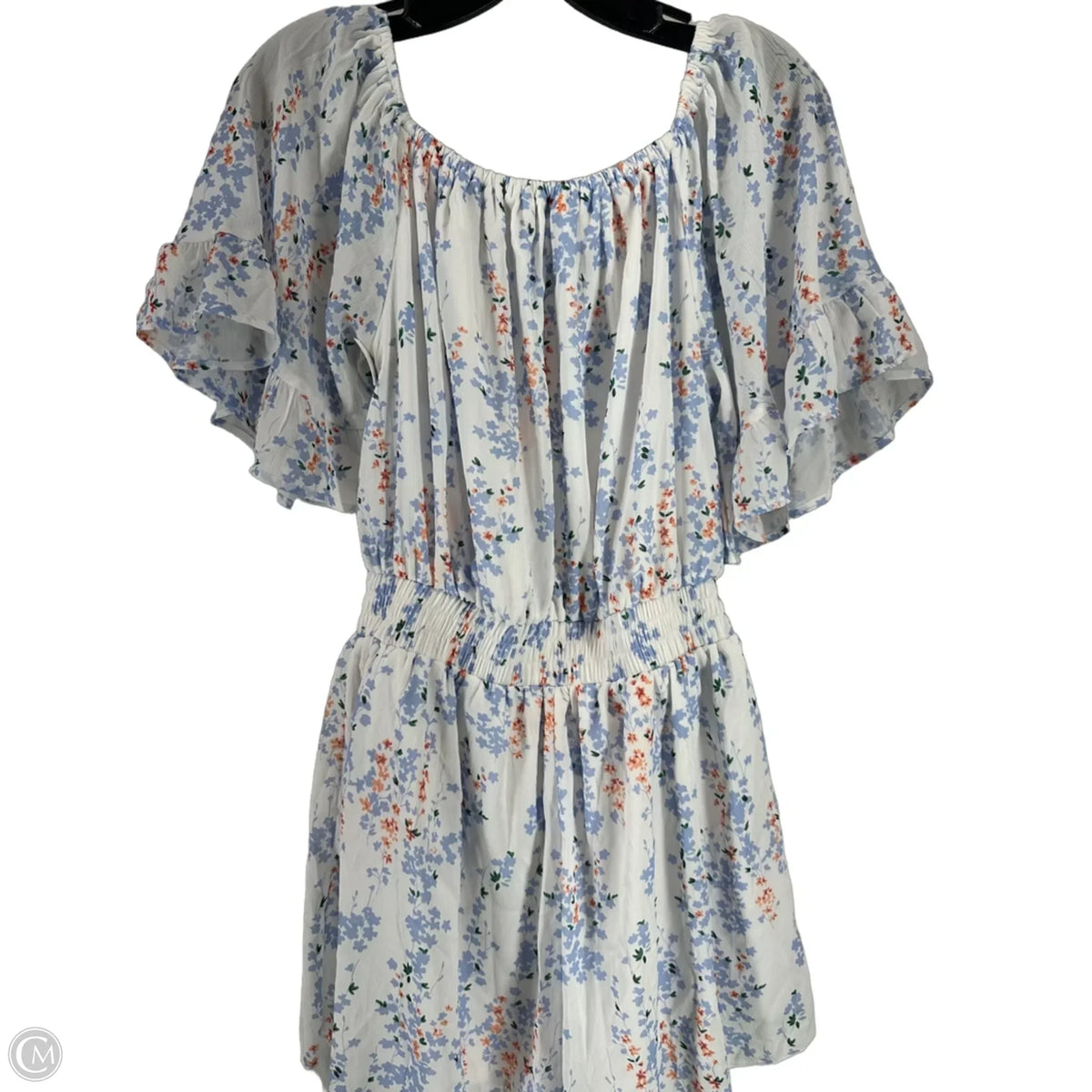 Romper By Clothes Mentor In Floral Print, Size: M