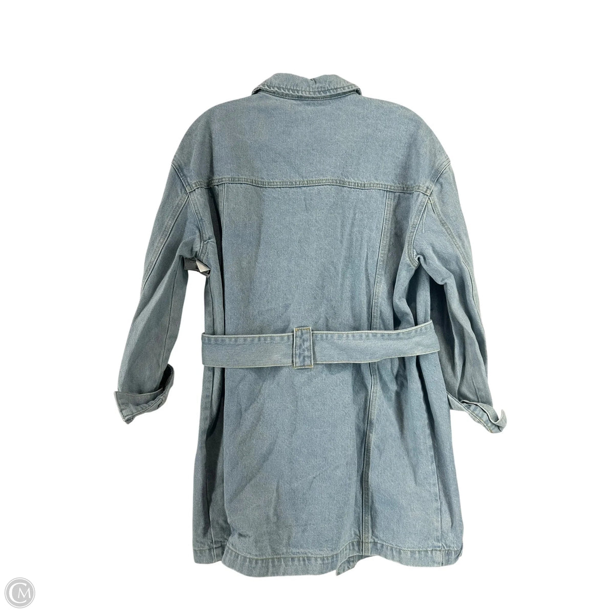 Dress Casual Short By Impressions In Blue Denim, Size: L