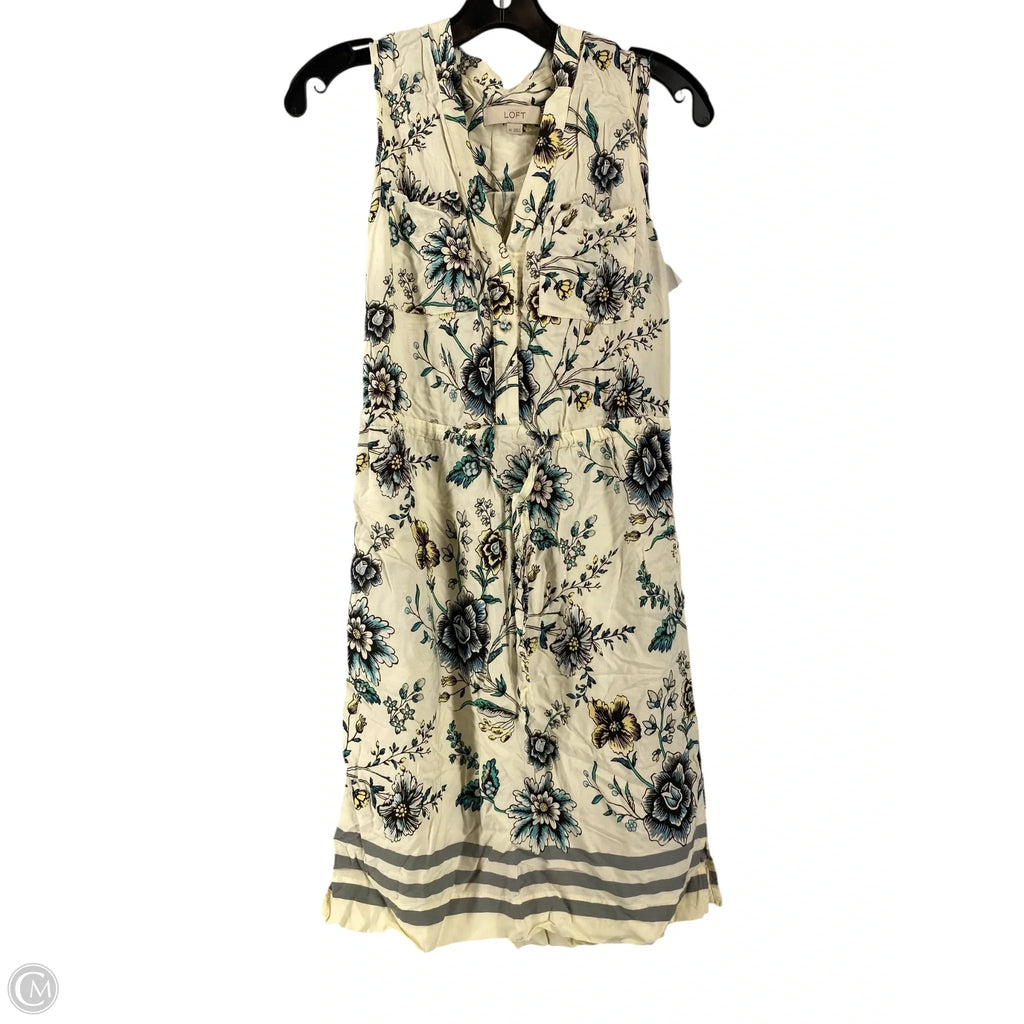 Dress Casual Short By Loft In Cream, Size: Xs
