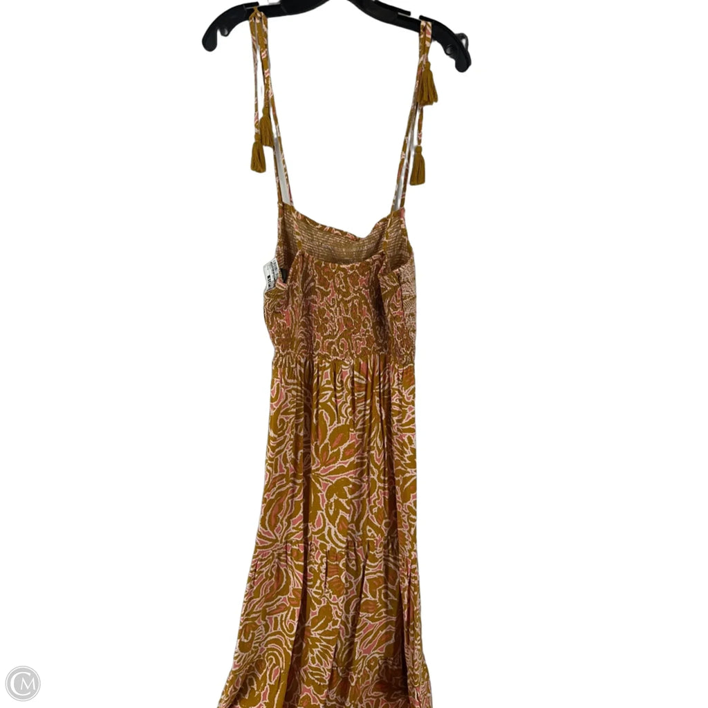 Dress Casual Maxi By Patrons Of Peace In Orange, Size: M