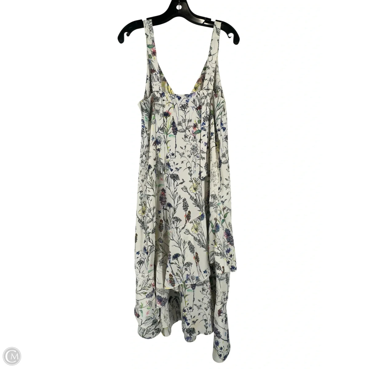Dress Casual Midi By H&m In White, Size: 6
