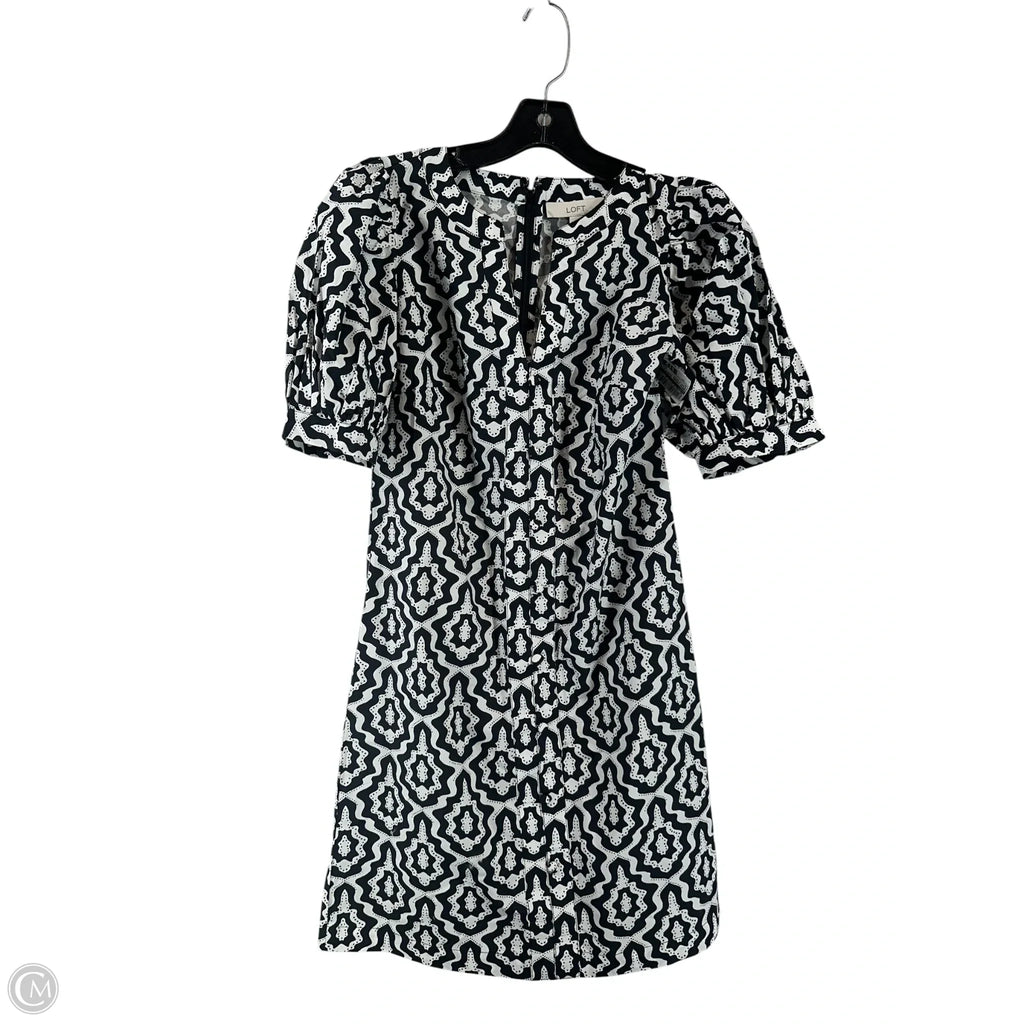 Dress Casual Short By Loft In Black & White, Size: Xs