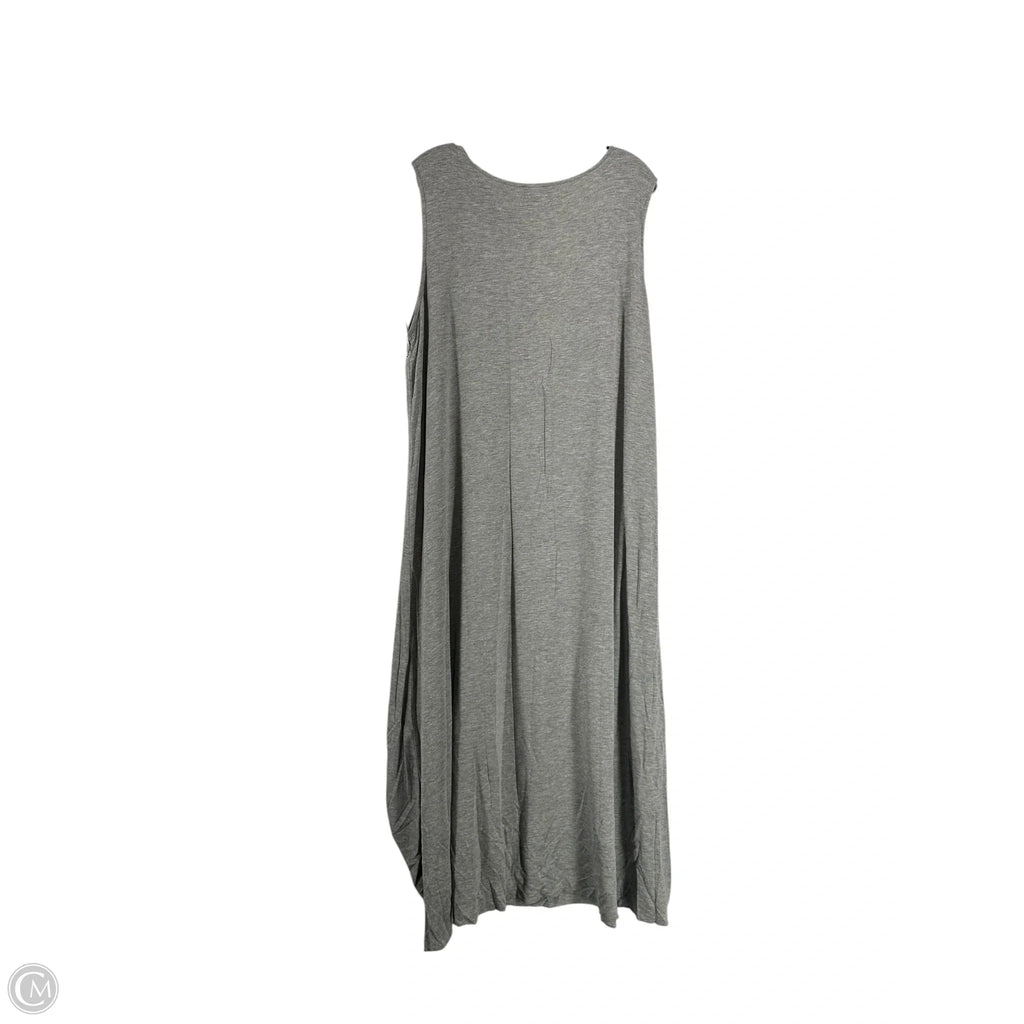 Dress Casual Maxi By Chicos In Grey, Size: 4