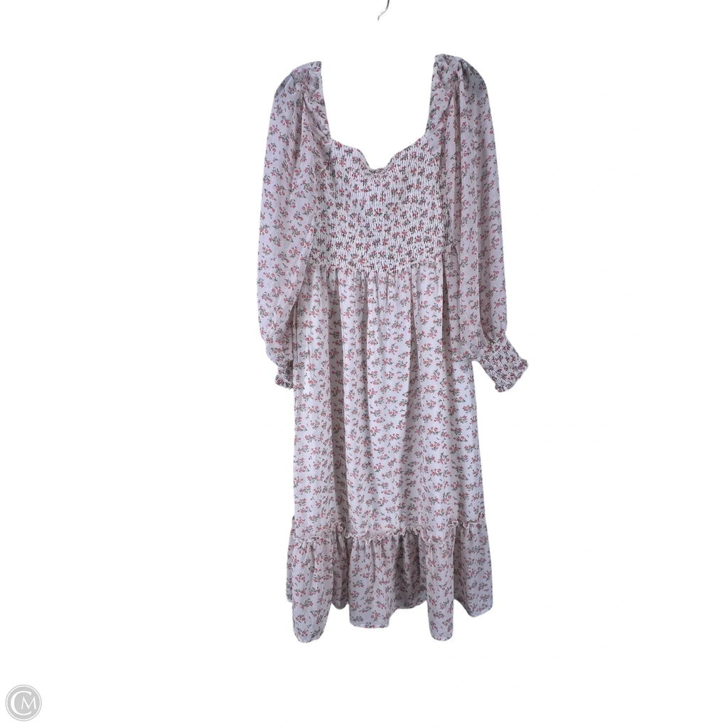 Dress Casual Maxi By Clothes Mentor In Floral Print, Size: L