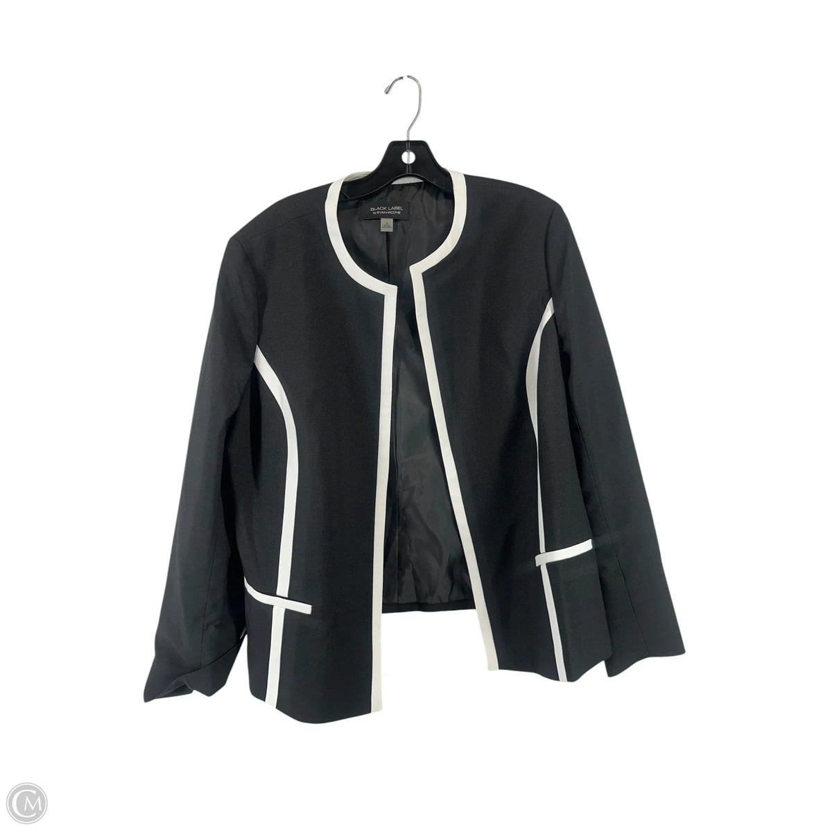 Dress Suit 2pc By Black Label In Black & White, Size: 16