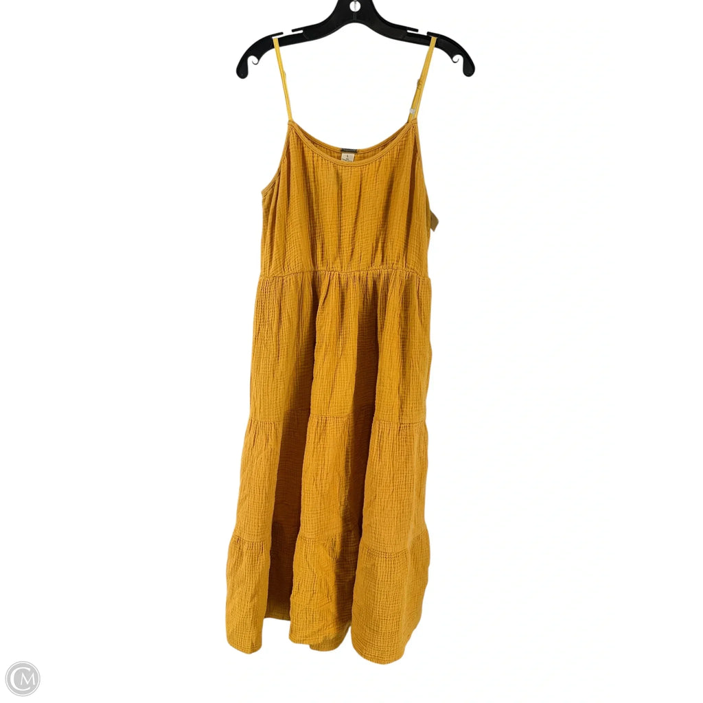 Dress Casual Maxi By Magaschoni In Yellow, Size: L
