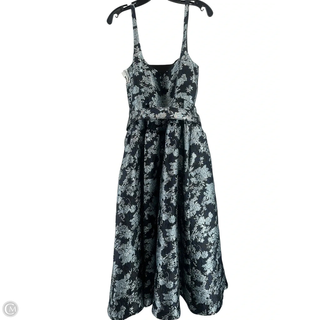 Dress Casual Maxi By Antonio Melani In Black & Blue, Size: 10