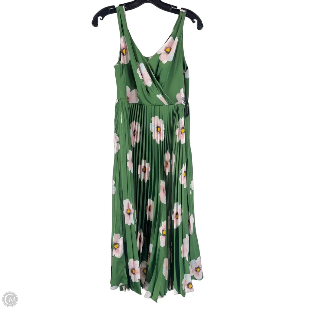 Dress Casual Midi By Maggy London In Green, Size: 4