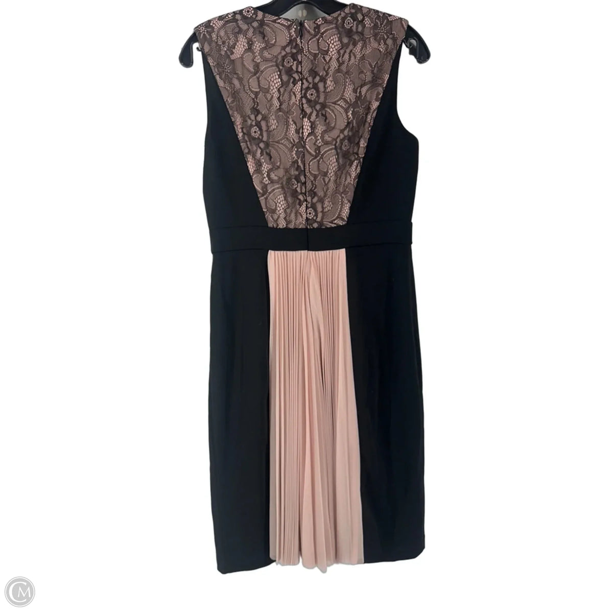 Dress Casual Midi By Js Collections In Black & Pink, Size: 8