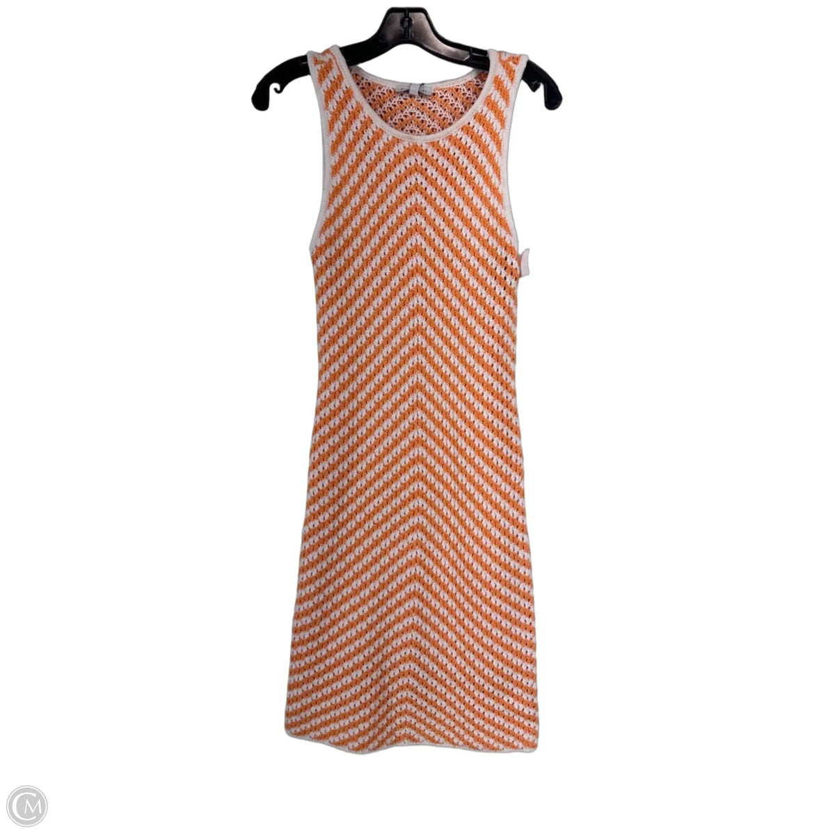 Dress Casual Midi By Gianni Bini In Orange & White, Size: S