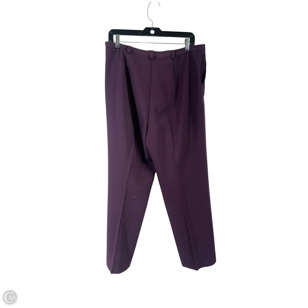 Pants Suit 2pc By Sag Harbor In Purple, Size: 12p