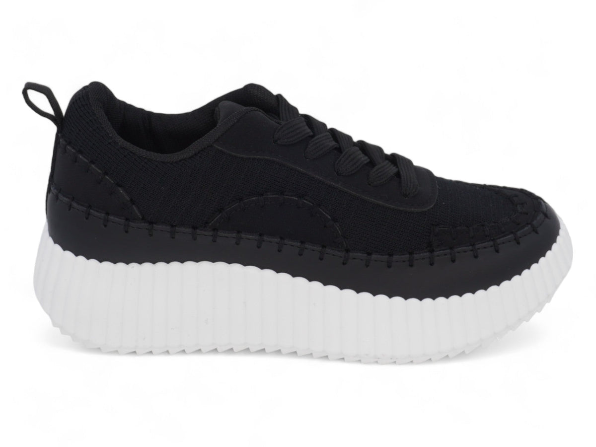 Women`s Black Charleigh Platform Sneaker